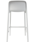 Lido Counter Stool By Nardi In White, Viewed From Front
