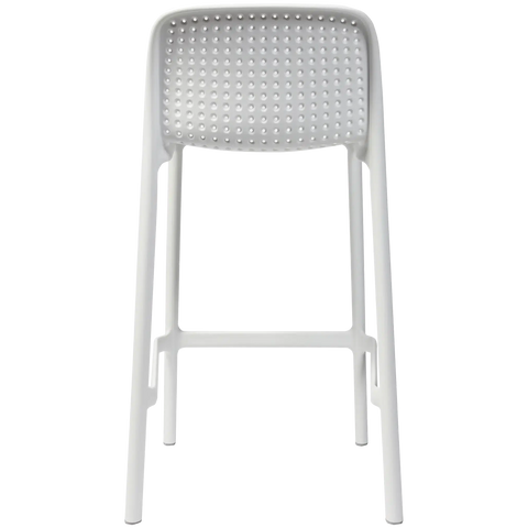 Lido Counter Stool By Nardi In White, Viewed From Front