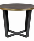 Lila Coffee Base In Black With Table Top, Viewed From Front Angle