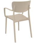 Lisa Armchair By Siesta In Taupe, Viewed From Behind On Angle