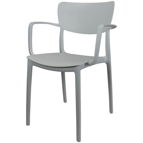 Lisa XL Armchair By Siesta In White 2 Seat Pad, Viewed From Front