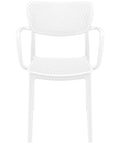 Loft Armchair By Siesta In White, Viewed From Front