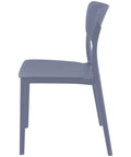 Lucy Chair By Siesta In Anthracite, Viewed From Side