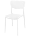 Lucy Chair By Siesta In White, Viewed From Angle In Front