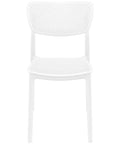 Lucy Chair By Siesta In White, Viewed From Front