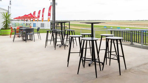 Magnolia Bar Stool Sorrento Chairs Kross Commercial Bar Tables Tops In Outside Area At Murray Bridge Racing Club