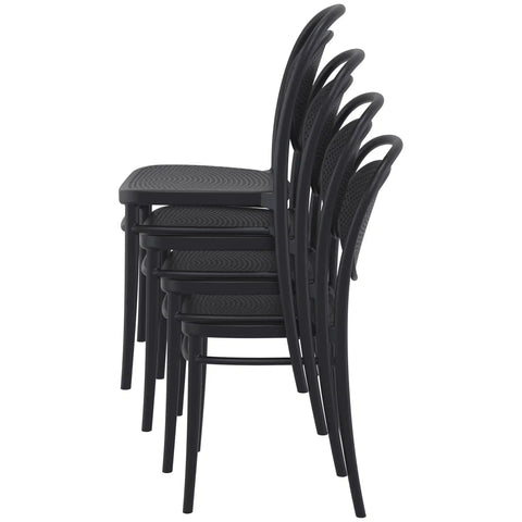 Marcel Chair By Siesta In Black Stacked