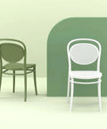 Marcel Chair By Siesta In Olive Green And White