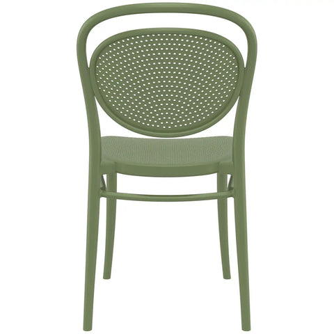 Marcel Chair By Siesta In Olive Green, Viewed From Behind