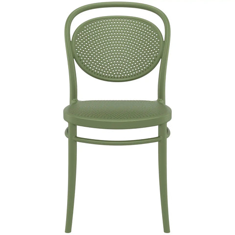Marcel Chair By Siesta In Olive Green, Viewed From Front