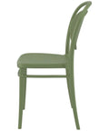 Marcel Chair By Siesta In Olive Green, Viewed From Side