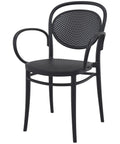 Marcel XL Armchair By Siesta In Black, Viewed From Angle In Front