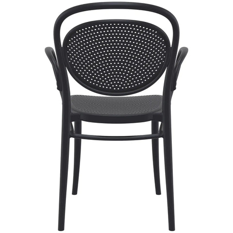 Marcel XL Armchair By Siesta In Black, Viewed From Behind