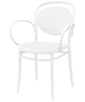 Marcel XL Armchair By Siesta In White, Viewed From Angle In Front