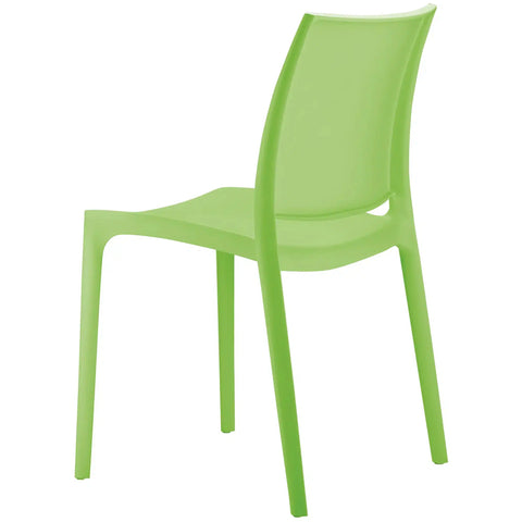 Maya Chair By Siesta In Tropical Green, Viewed From Behind On Angle