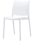 Maya Chair By Siesta In White, Viewed From Angle In Front
