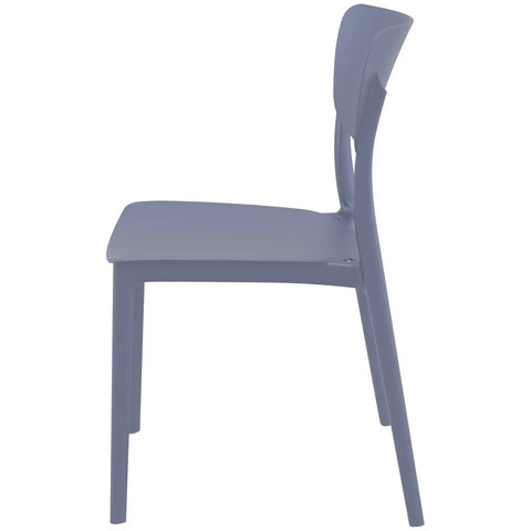 Monna Chair By Siesta In Anthracite, Viewed From Side