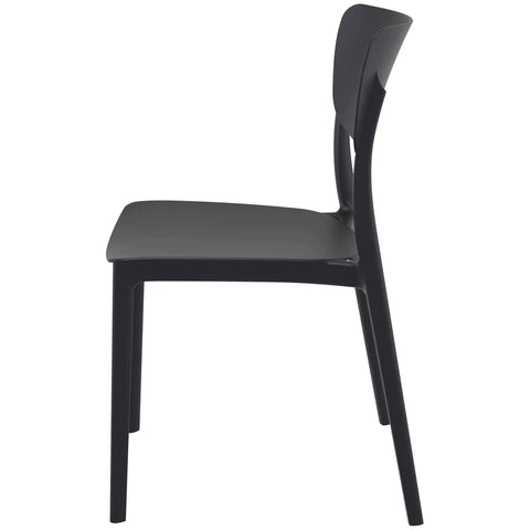 Monna Chair By Siesta In Black, Viewed From Side