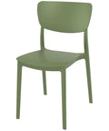 Monna Chair By Siesta In Olive Green, Viewed From Angle In Front