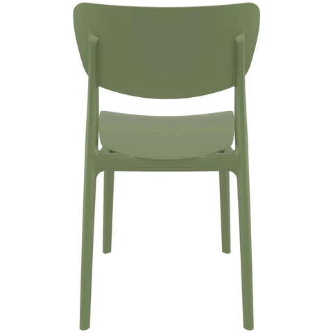 Monna Chair By Siesta In Olive Green, Viewed From Behind