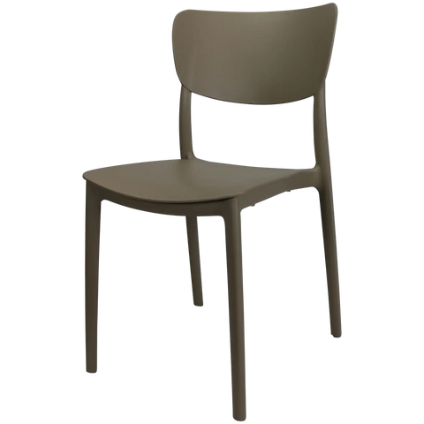 Monna Chair By Siesta In Taupe 2 Seat Pad, Viewed From Front