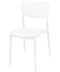 Monna Chair By Siesta In White, Viewed From Angle In Front