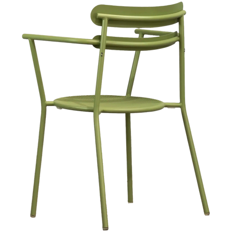 Moon Armchair In Willow Green, Viewed From Back Angle