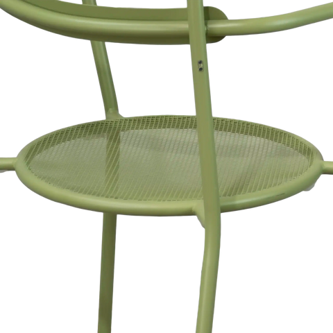 Moon Armchair Willow Green, Viewed From Above And Behind