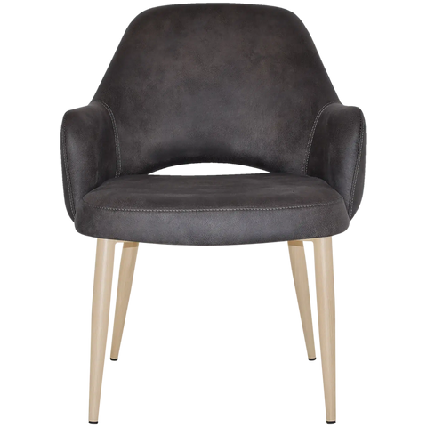 Mulberry XL Armchair Birch Metal 4 Leg With Eastwood Slate Shell, Viewed From Front