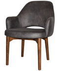 Mulberry XL Armchair Light Walnut Timber 4 Leg Eastwood Slate Shell, Viewed From Angle