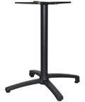Nala Single Table Base In Anthracite, Viewed From Angle In Front
