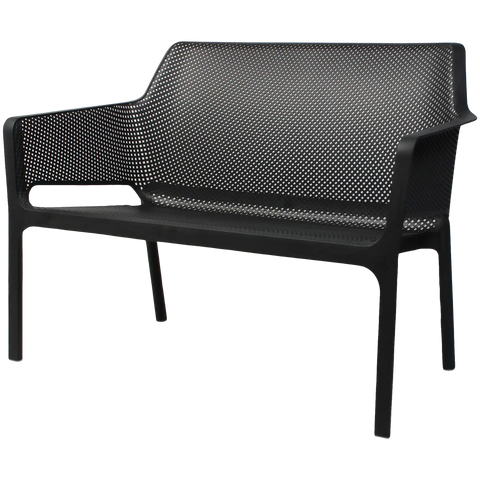 Nardi Net Bench In Anthracite, Viewed From Front Angle
