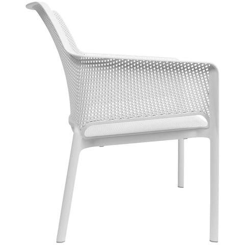 Nardi Net Relax In White With, Viewed From Side