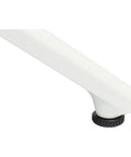 Nemo By Scab Design Table Base In White, View Of Adjustable Foot Glide