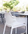 Net Armchairs And Compact Laminate Table Tops At Rob Roy Hotel