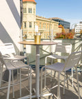 Outdoor Bar Furniture At The Lighthouse Wharf Hotel