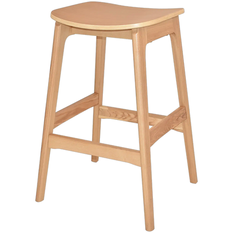 Pamona Bar Stool In Natural, Viewed From Angle In Front