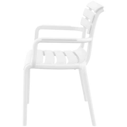 Paris Armchair By Siesta In White, Viewed From Side