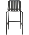 Primavera Outdoor Bar Stool In Anthracite, Viewed From Back