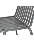 Primavera Outdoor Chair In Anthracite, Viewed From Close Up