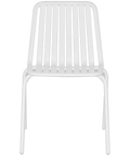 Primavera Outdoor Chair In White, Viewed From Front