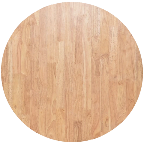 Rubberwood Table Top 80Dia In Natural, Viewed From Top