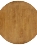 Rubberwood Table Top 80Dia Light Oak, Viewed From Top