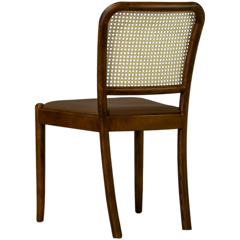 Sienna Cane Backrest Chair Walnut Chocolate Seat Pad Ba2