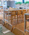 Sienna Bar Stools And Custom Tiled Tables At The Moseley Bar Kitchen