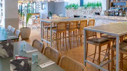 Sienna Bar Stools And Custom Tiled Tables At The Moseley Bar Kitchen