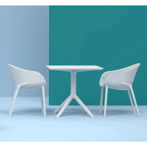 Sky Armchair And Sky Table By Siesta In White