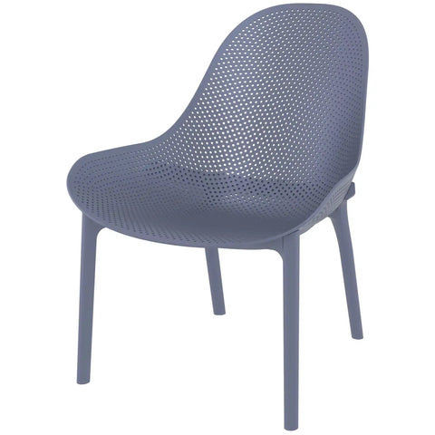 Sky Lounge Chair By Siesta In Anthracite, Viewed From Angle In Front
