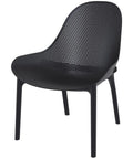 Sky Lounge Chair By Siesta In Black, Viewed From Angle In Front