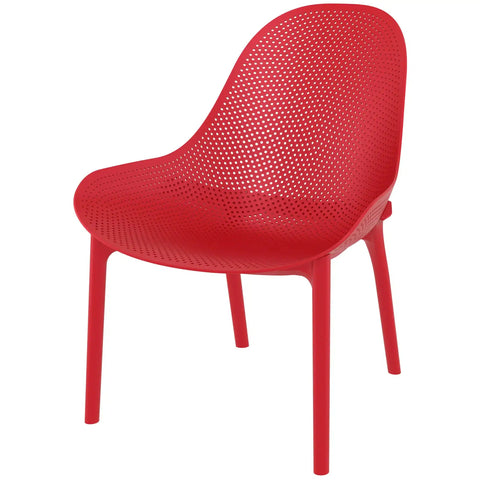 Sky Lounge Chair By Siesta In Red, Viewed From Angle In Front